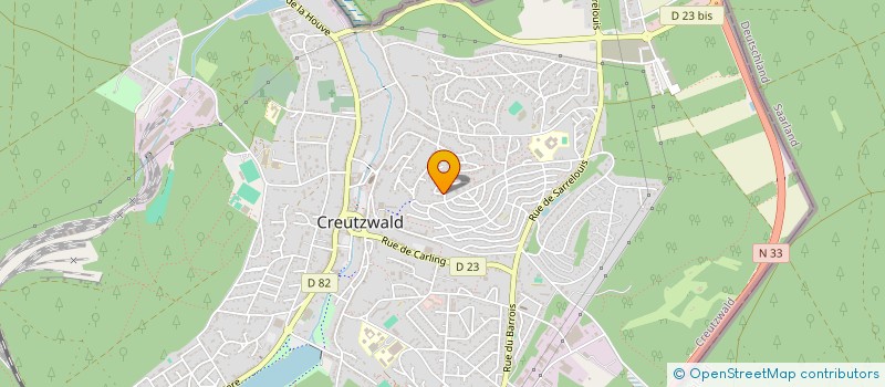 localisation de l'entreprise SCI THRACE  CREUTZWALD