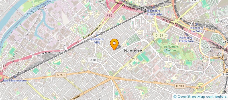 localisation de l'entreprise SCI THREE  NANTERRE