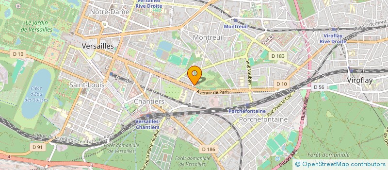 localisation de l'entreprise SCI THRESH à VERSAILLES