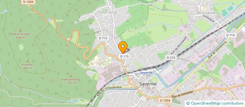 localisation de l'entreprise SCI THRYGONE  SAVERNE