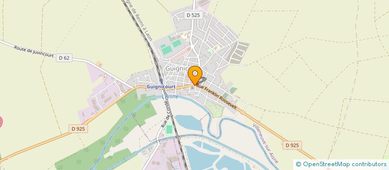 localisation de l'entreprise SCI THTE  VILLENEUVE-SUR-AISNE