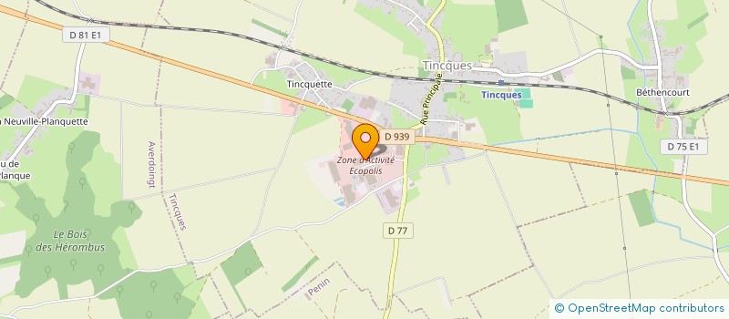 localisation de l'entreprise SCI THUEUX POMMIER  TINCQUES