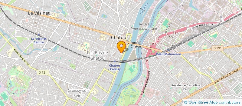 localisation de l'entreprise SCI THUFAN  CHATOU