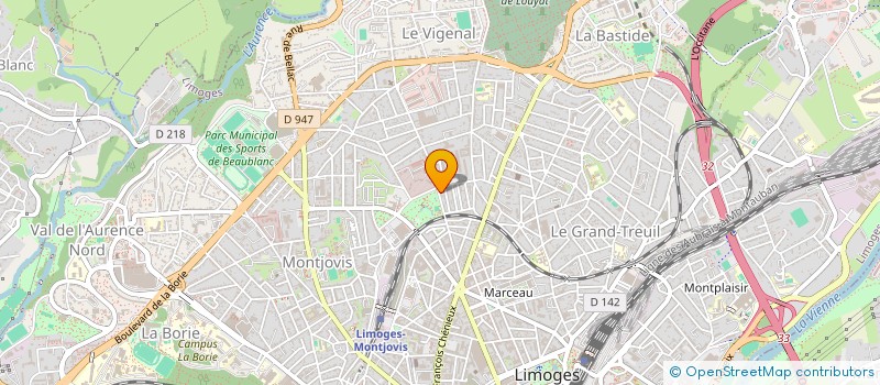 localisation de l'entreprise SCI THUILLAT à LIMOGES