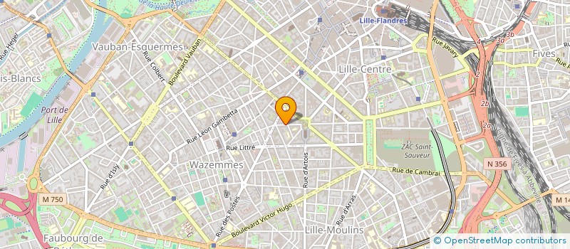 localisation de l'entreprise SCI THUILOT à LILLE