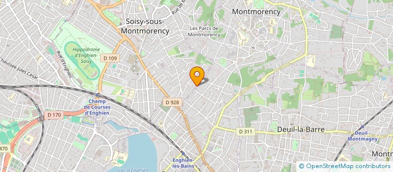 localisation de l'entreprise SCI THUILOT LES TENNIS à SOISY-SOUS-MONTMORENCY