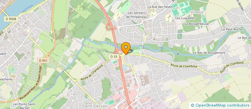 localisation de l'entreprise SCI THUIS  HUISSEAU-SUR-COSSON