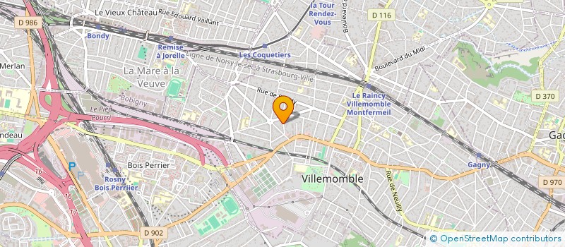 localisation de l'entreprise SCI THULASI & THEVA à VILLEMOMBLE