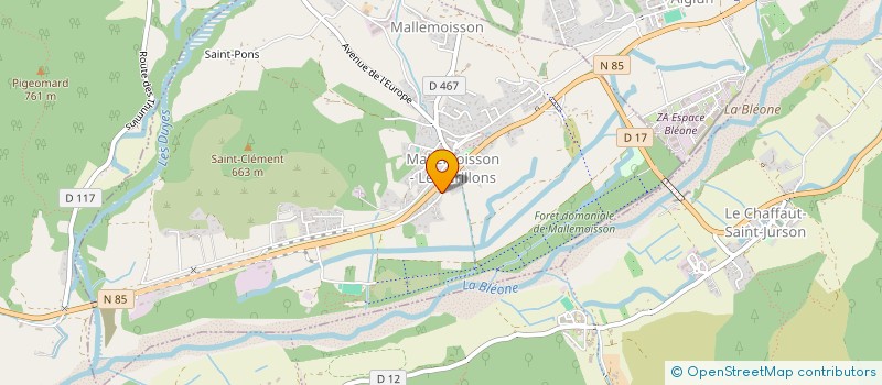 localisation de l'entreprise SCI THUMIN AND CO  MALLEMOISSON