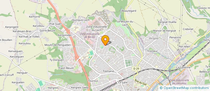 localisation de l'entreprise SCI THUNIX  LANDERNEAU