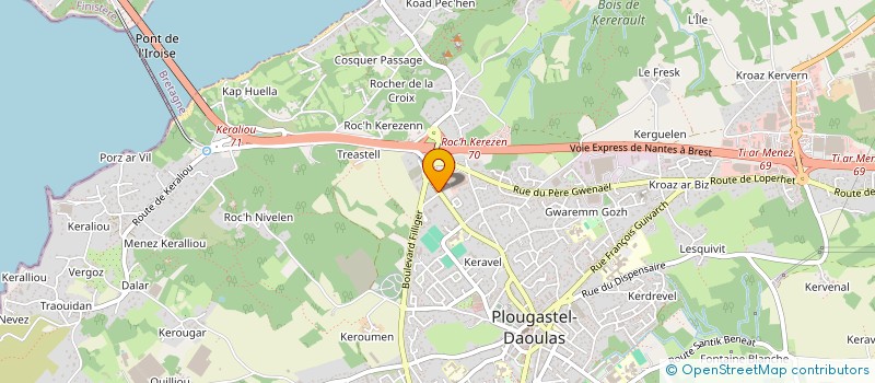 localisation de l'entreprise SCI THURE  PLOUGASTEL-DAOULAS