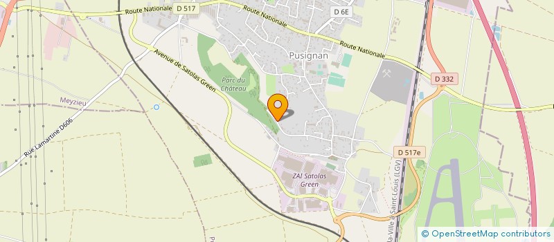 localisation de l'entreprise SCI THURIES SAINT GABRIEL  PUSIGNAN