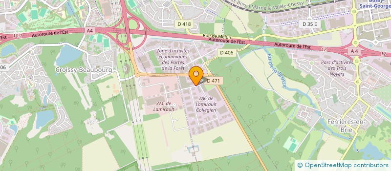 localisation de l'entreprise SCI THURVAL DE LAMIRAULT  COLLEGIEN