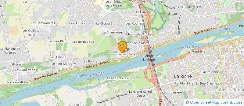 localisation de l'entreprise SCI THVAL à FONDETTES