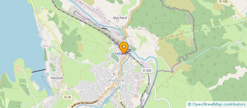 localisation de l'entreprise SCI THVM  LANGOGNE