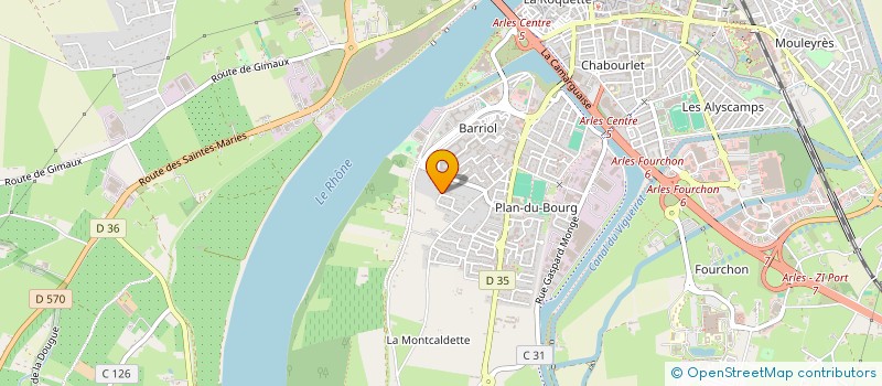 localisation de l'entreprise SCI THYBERSYAL à ARLES