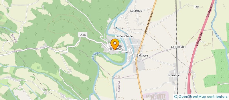 localisation de l'entreprise SCI THYCHEL à BONNAC