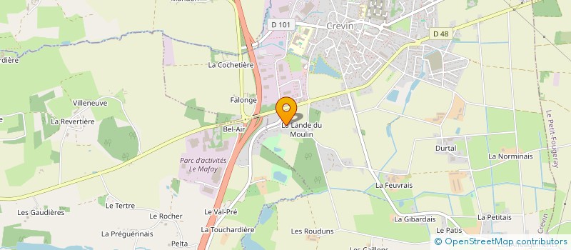 localisation de l'entreprise SCI THYFRANE  CREVIN