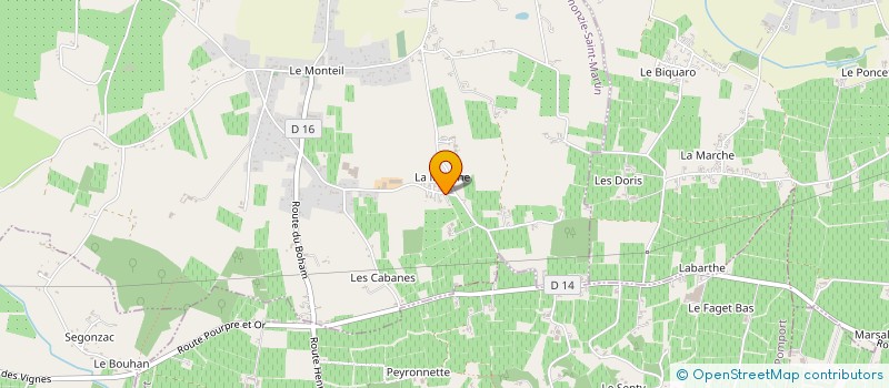 localisation de l'entreprise SCI THYKY  LAMONZIE-SAINT-MARTIN