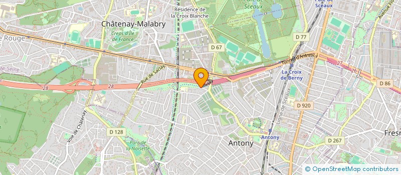 localisation de l'entreprise SCI THYSDRUS à ANTONY