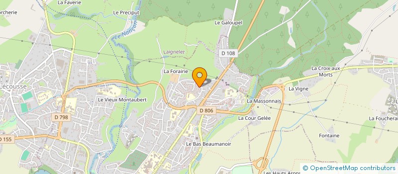 localisation de l'entreprise SCI TI AMAN  FOUGERES