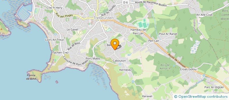 localisation de l'entreprise SCI TI BIHAN  TREBEURDEN