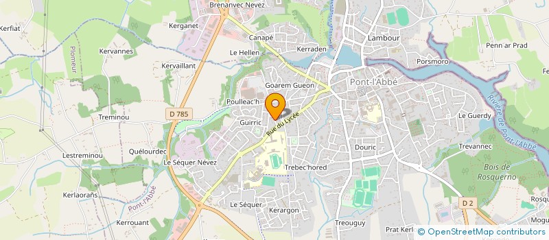 localisation de l'entreprise SCI TI BIHAN  PONT-L'ABBE