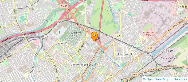 localisation de l'entreprise SCI TI&BO  ILLZACH