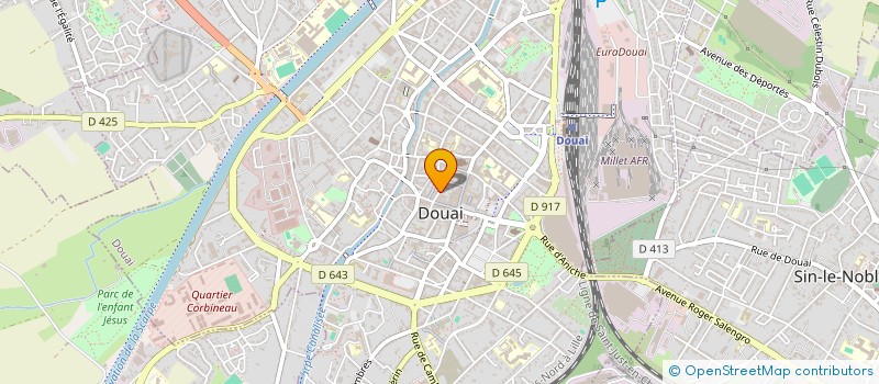 localisation de l'entreprise SCI TI BOD à DOUAI