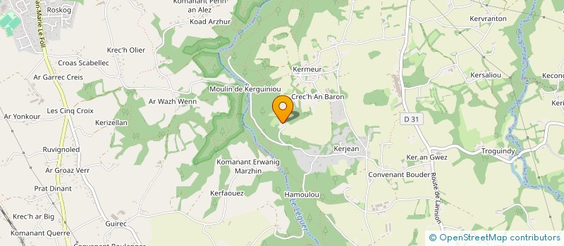 localisation de l'entreprise SCI TI DU AN ADEILADOUR  TONQUEDEC