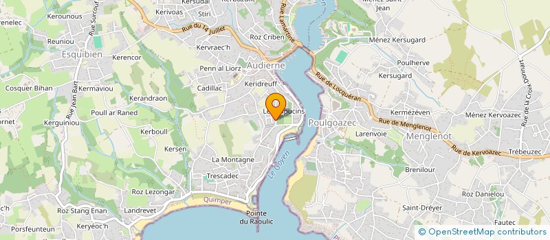 localisation de l'entreprise SCI TI GLAZ  AUDIERNE