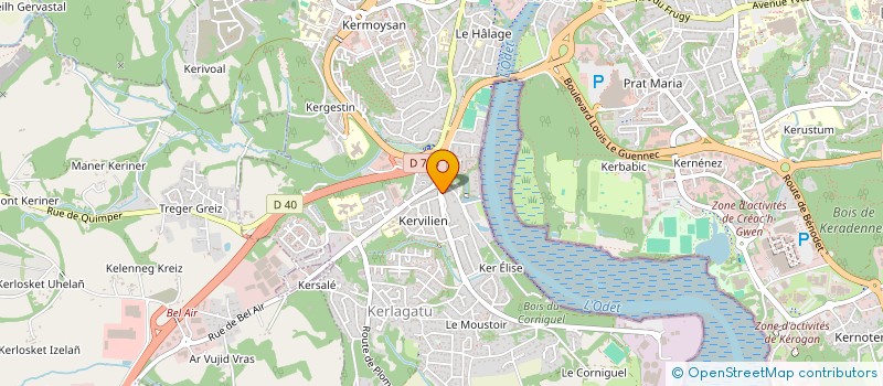 localisation de l'entreprise SCI TI KARANTEZ  QUIMPER