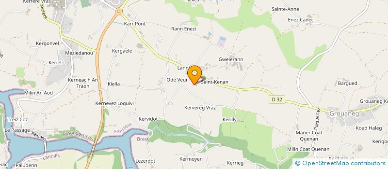 localisation de l'entreprise SCI TI KOZ  PLOUGUERNEAU