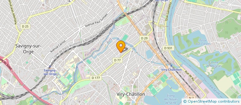 localisation de l'entreprise SCI TI LAOUEN à VIRY-CHATILLON