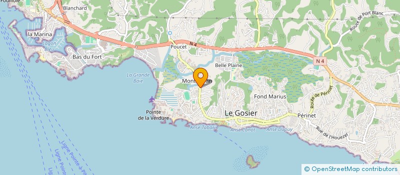 localisation de l'entreprise SCI TI PAJA à LE GOSIER
