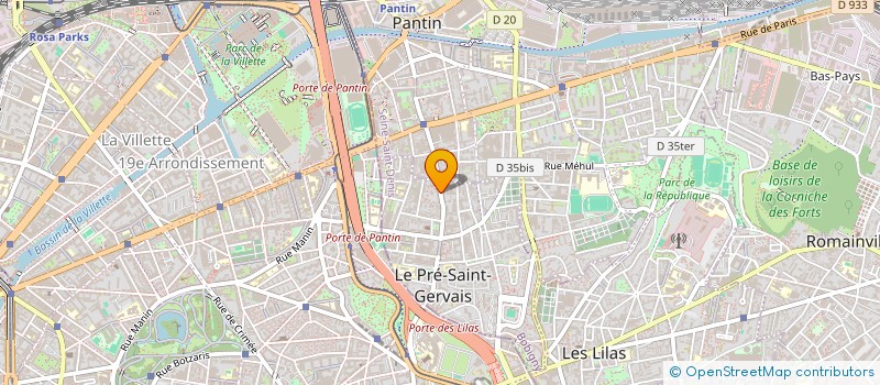 localisation de l'entreprise SCI TI'RACCOON à LE PRE-SAINT-GERVAIS