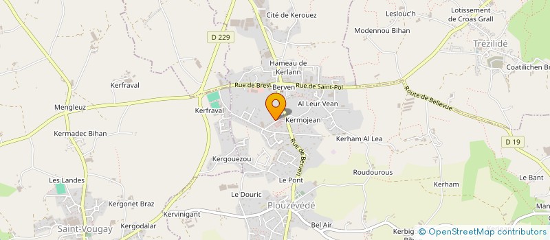 localisation de l'entreprise SCI TI ROZANA  PLOUZEVEDE