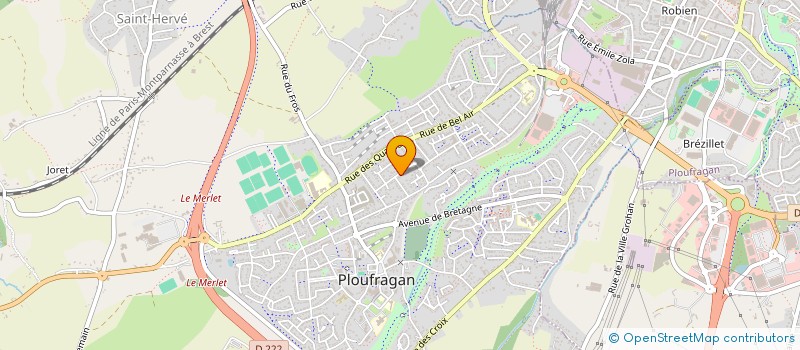 localisation de l'entreprise SCI TI2B  PLOUFRAGAN