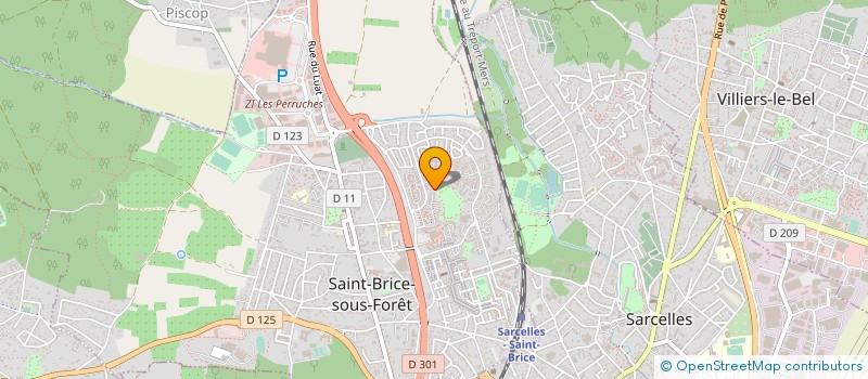 localisation de l'entreprise SCI TIA ET FAMILLE à SAINT-BRICE-SOUS-FORET