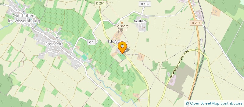 localisation de l'entreprise SCI TIAG  STEINSELTZ