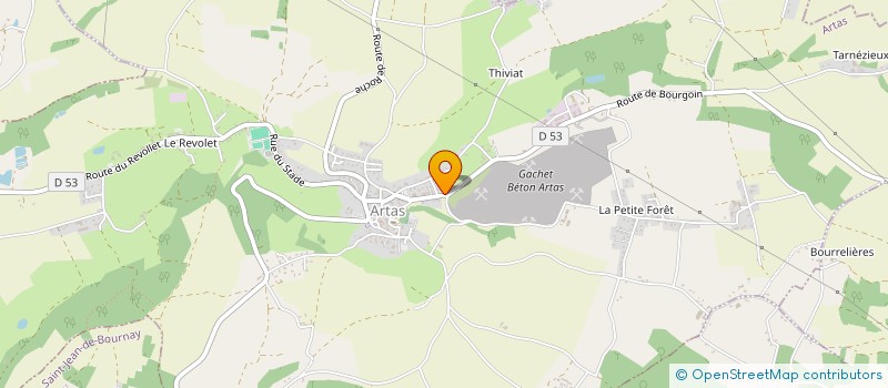 localisation de l'entreprise SCI TIALE IMMO  ARTAS