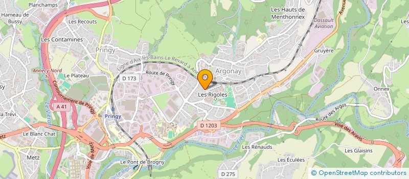 localisation de l'entreprise SCI TIANI  ARGONAY