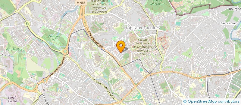 localisation de l'entreprise SCI TIARE à MONTPELLIER
