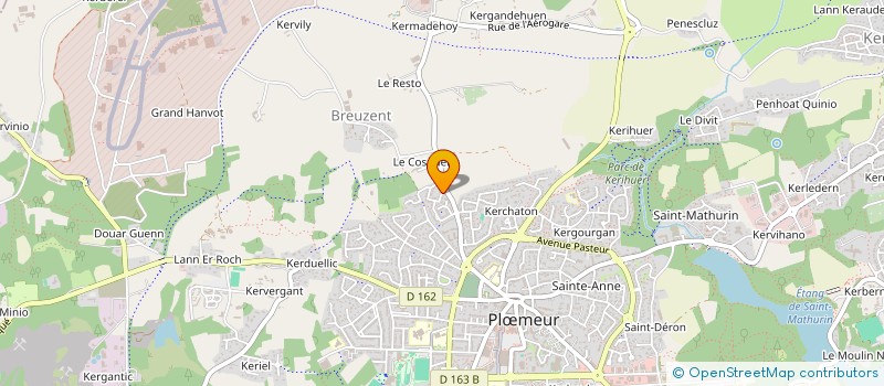 localisation de l'entreprise SCI TIARE à PLOEMEUR