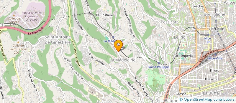 localisation de l'entreprise SCI TIARE AZUR à NICE