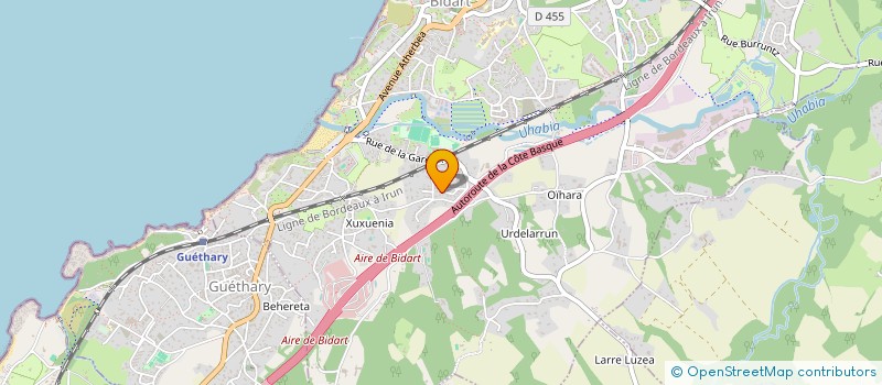 localisation de l'entreprise SCI TIB  BIDART