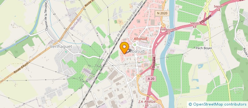 localisation de l'entreprise SCI TIBALO  MONTAUBAN