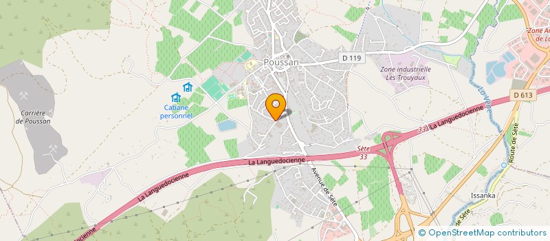 localisation de l'entreprise SCI TIBAUDO M ET C  POUSSAN