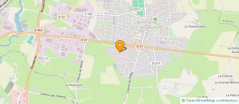 localisation de l'entreprise SCI TIBENMAT  BONCHAMP-LES-LAVAL