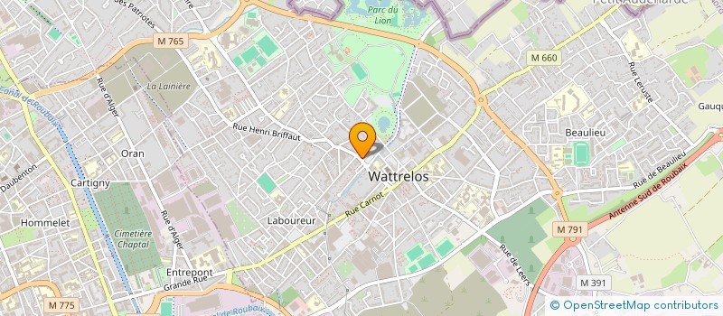 localisation de l'entreprise SCI TIBERGHIEN  WATTRELOS